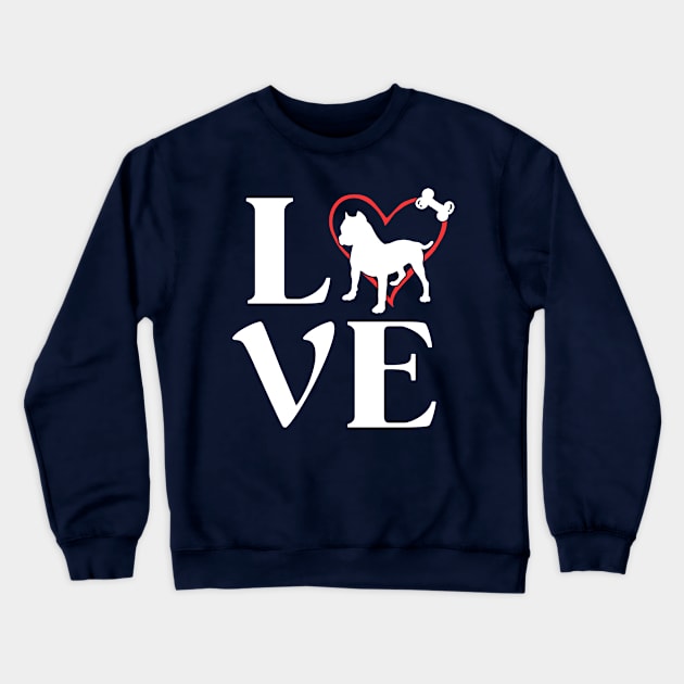 Pitbull Gifts Love Dogs Tshirts For Women Dog Mama Crewneck Sweatshirt by 14thFloorApparel